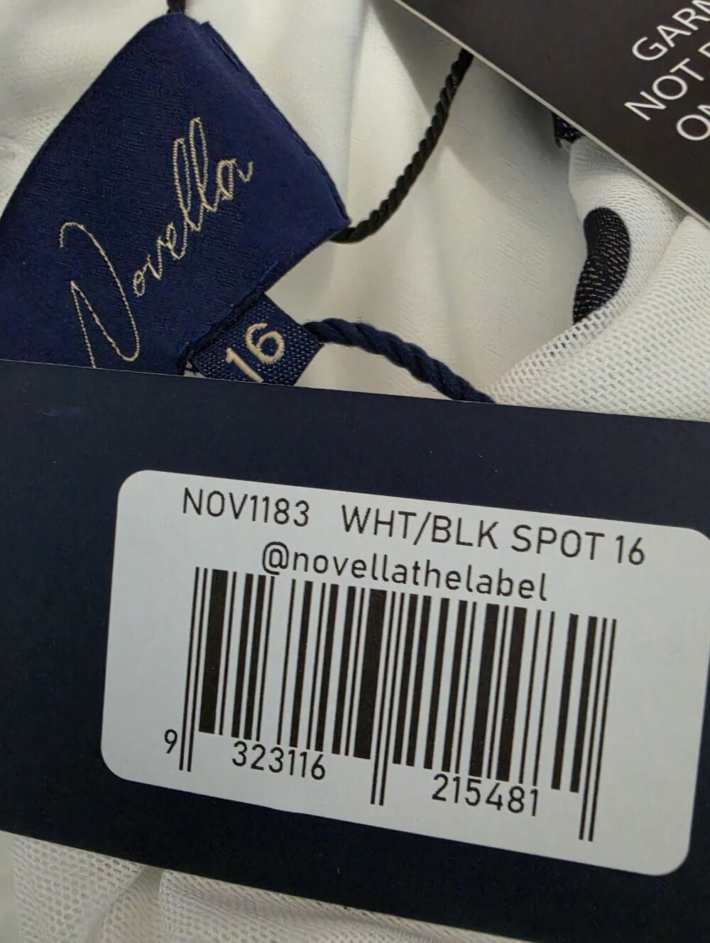 Novella The Label The Moment Mesh Dress Valentino Polka Dots Glamour Midi Sz 16 - Picture 9 of 10